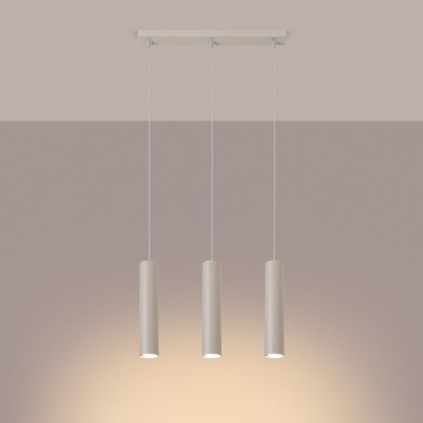 Sollux Lampa wisząca LAGOS 3L beżowa SL.1481