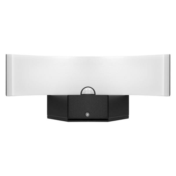 PILEA LED 9W, lampa ogrodowa z czujnikiem PIR, 700lm, IP54, 4000K, czarna AD-OP-6572BLPMR4 ORNO