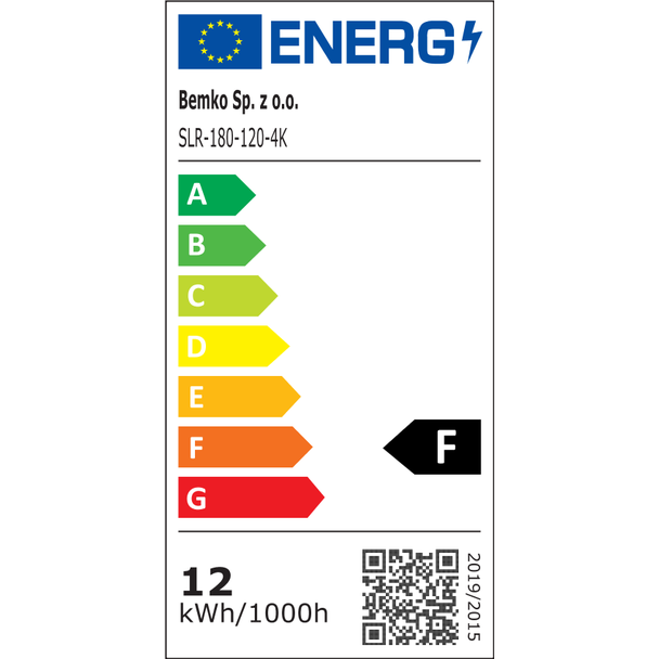 Plafoniera LED TALAR SLR 12W 4000K 1140lm NT C39-SLR-180-120-4K BEMKO