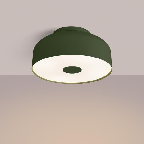Sollux Plafon OMIQ zielony oliwkowy