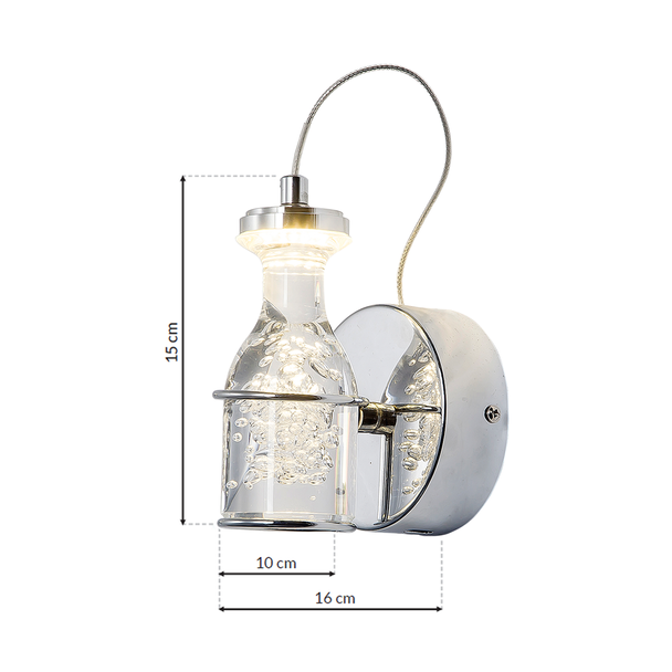 kinkiet LED Bottle 5W 350lm 4000K ML303 Milagro