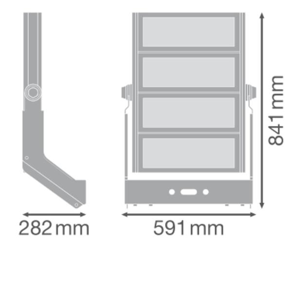 Naświetlacz FLOOD MAX LUM 1200W 757 SYM 60 WAL