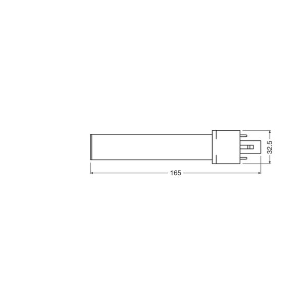 Lampa DULUX S LED FR 9 CCG, AC mains 4,5W 830 G23