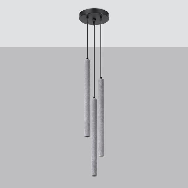 Sollux Lampa wisząca PASTELO 3P beton SL.1273