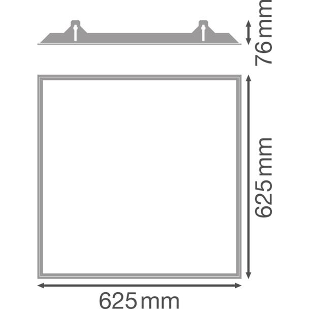 Ramka do montażu w zabudowie PANEL 600 RECESSED MOUNT FRAME