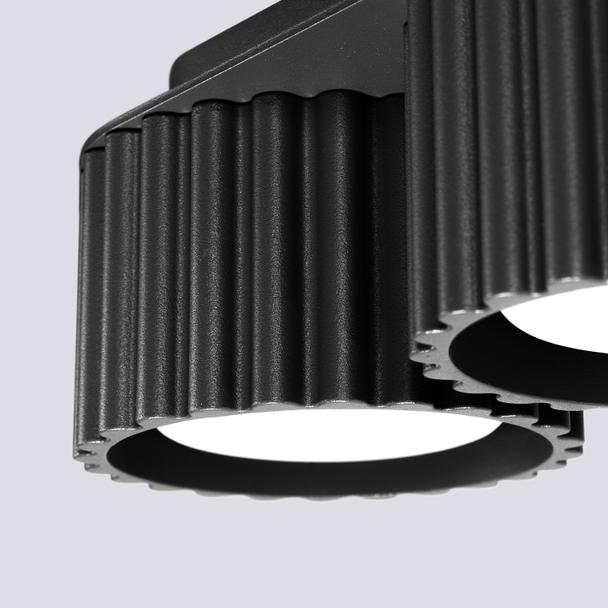 SOLLUX Plafon AURA 2 czarny Gx53 ; SL.1788