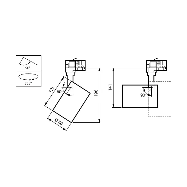 Projektor oprawa do szyny 3C Coreline ST151T 27W 3000lm IP20 4000K barwa neutralna LED30S/940 WB BK 9,11402E+11 PHILIPS
