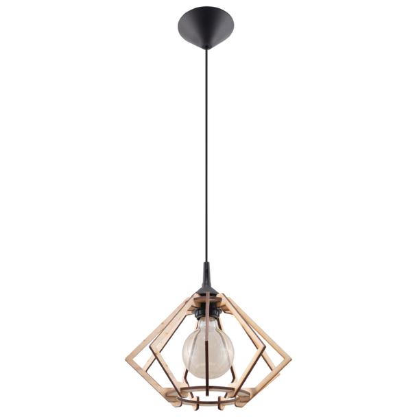 Sollux Lampa wisząca POMPELMO naturalne drewno SL.0393