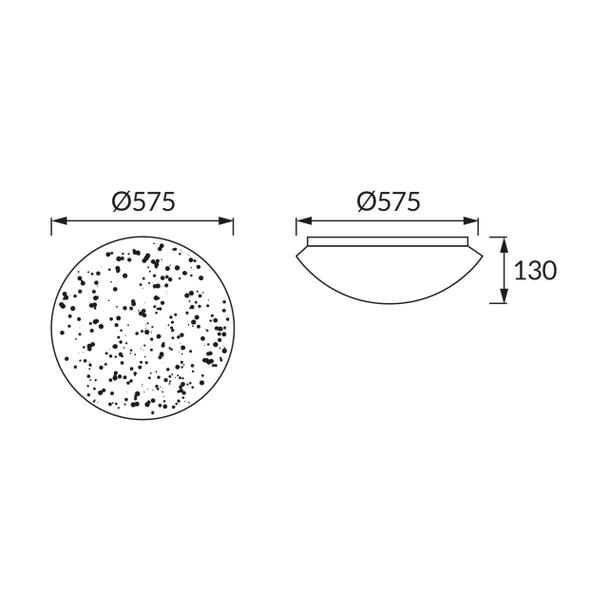 Plafoniera SMD LED BIGBEN LED C 72W 4000K 03700 IDEUS