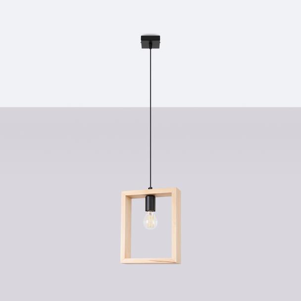 Lampa wisząca ARIES naturalne drewno