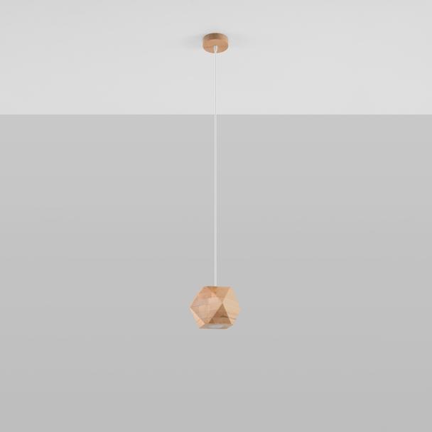 Sollux Lampa wisząca WOODY naturalne drewno SL.1011