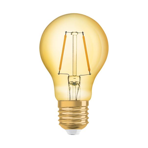 Lampa LED Vintage 1906 CL A Filament szkło przezroczyste GOLD 22 non-dim 2,5W 824 E27