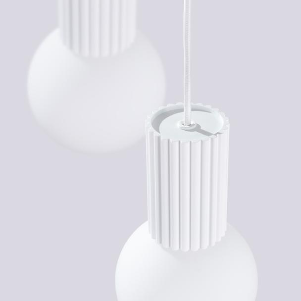 Lampa wisząca HALO 3P biała