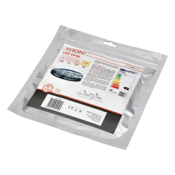 Taśma LED 12V 2835 120L/m 9,6W/m IP20 3000K 5m LD-11/5M/3 ORNO