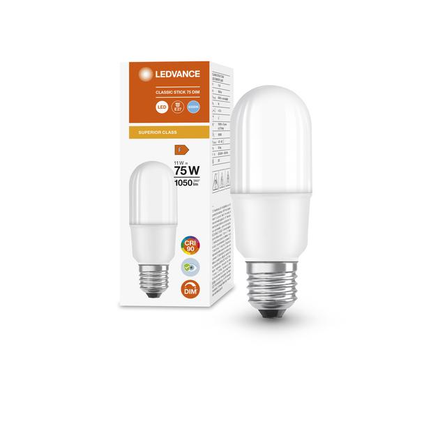 Lampa LED SUPERIOR Stick ściemnialna 11W 965 E27 LEDVANCE