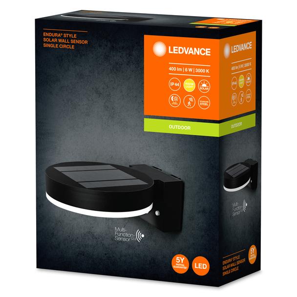 ENDURA STYLE SOL WALLCIRCLE6WBK LEDV Oprawa zewnętrzna