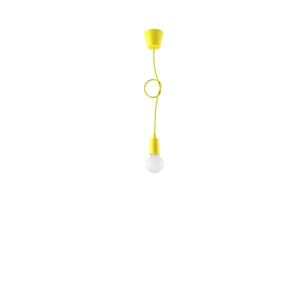 Sollux Lampa wisząca DIEGO 1 żółta SL.0578