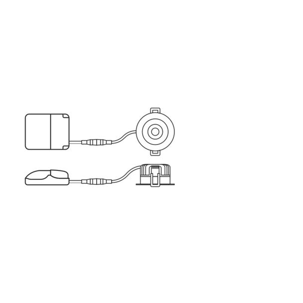 Oprawa SP FP FIX P 8W 927 PS DIM IP65 WT