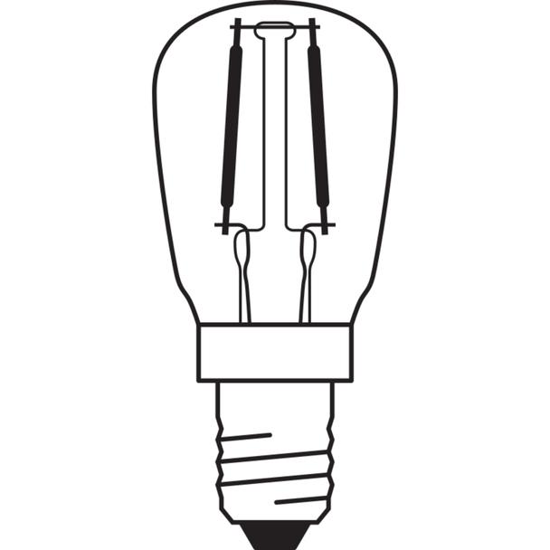 Lampa LED SPECIAL T26 10 CL 2,2W/827 230V Filament szkło przezroczyste E14