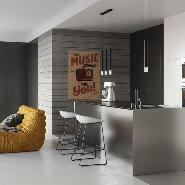 Sollux Lampa wisząca WEZYR 2 czarna SL.0961