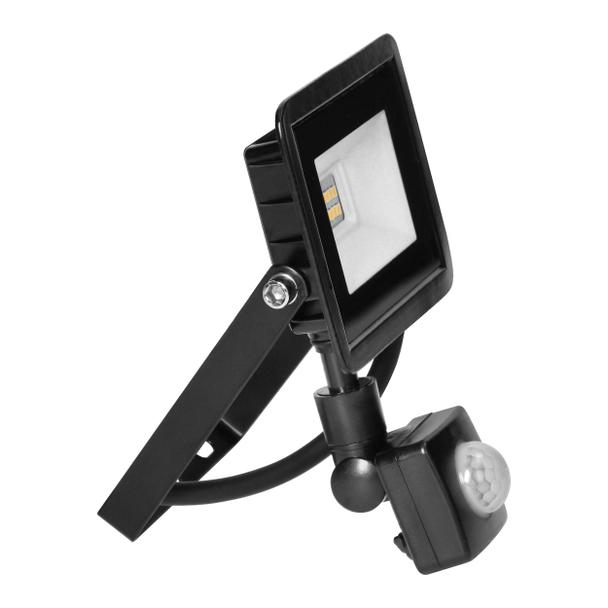 ALLED 10W Naświetlacz LED z PIR, 850lm, IP44, 4000K, Alu+szkło FL/R-9 ORNO