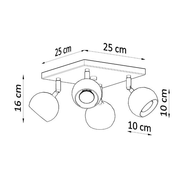 Sollux Plafon OCULARE 4 biały SL.0440