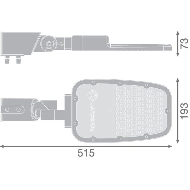 Oprawa STREETLIGHT AREA MD V 65W 727 RV20ST GY