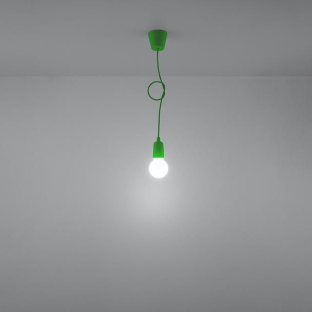 Sollux Lampa wisząca DIEGO 1 zielony SL.0581