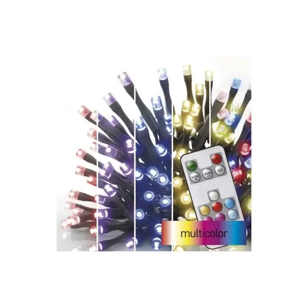 Lampki choinkowe Classic 96 LED 10m RGB 72 programy pilot IP44 timer D4AA02 EMOS