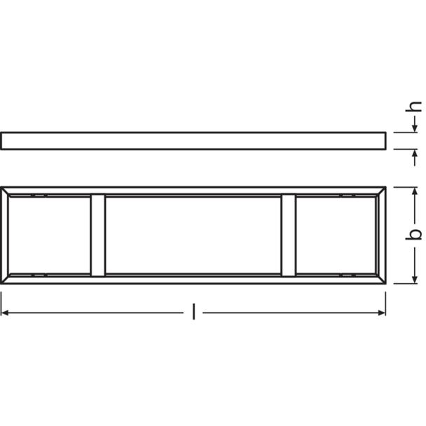 Ramka do montażu powierzchniowego PANEL 1200 SURFACE MOUNT KIT