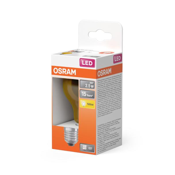 Lampa LED STAR CL A Yellow 15 non-dim 2,5W E27