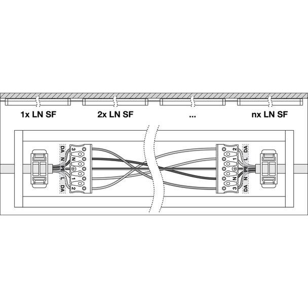 Zestaw do podwieszania LINEAR SURFACE 1200 P 32W 840 white IP44 EM