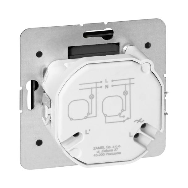 Ściemniacz obrotowy LED Pearl, 230V, 50Hz, Pmin:3W, Pmax:35W, SO-1P/LED, czarny OR-OE-7716/LED/B ORNO