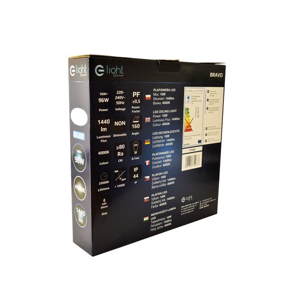 plafon LED Bravo 16W 1440lm 4000K biały ML4267 Milagro