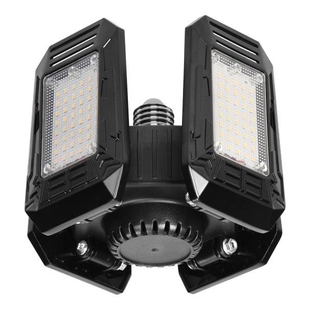 SYRIUSZ LED lampa warsztatowa składana 4-skrzydłowa, E27, 72W, 4000K, 6480lm WL-14 ORNO