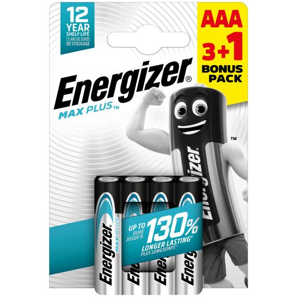 Bateria Energizer MAX PLUS AAA LR03 /4szt./ 7,6389E+12 SELVISTA