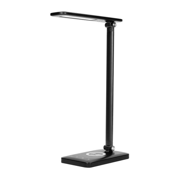 Lampka biurkowa z ładowarką indukcyjną i usb ISIYO LED 7W 390lm zmiana barwy DL-5/B ORNO