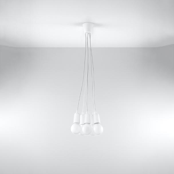 Sollux Lampa wisząca DIEGO 5 biała SL.0571