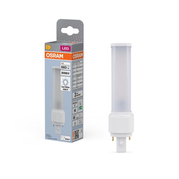 Lampa DULUX D LED FR 13 CCG, AC mains 6W 840 G24d-1