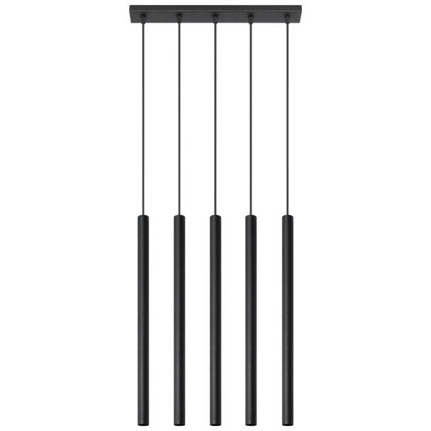 Sollux Lampa wisząca PASTELO 5 czarna SL.0472