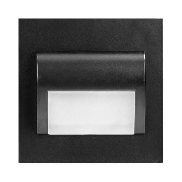 DRACO LED NEW 1,5W, oprawa schodowa podtynkowa, 12VDC, 30lm, 6000K, czarny, innowacyjny sposób monta AD-OS-6164L6/B ORNO