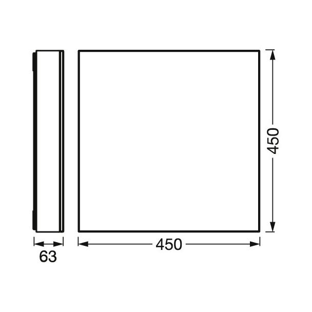 Oprawa Smart+ PANELa Fraless sparkle 450x450mmTW