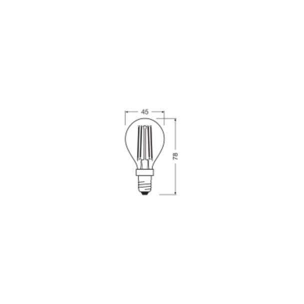 Lampa LED STAR+ non-dim CL P40 Act&Rel FILAMENT 4W 827 E14