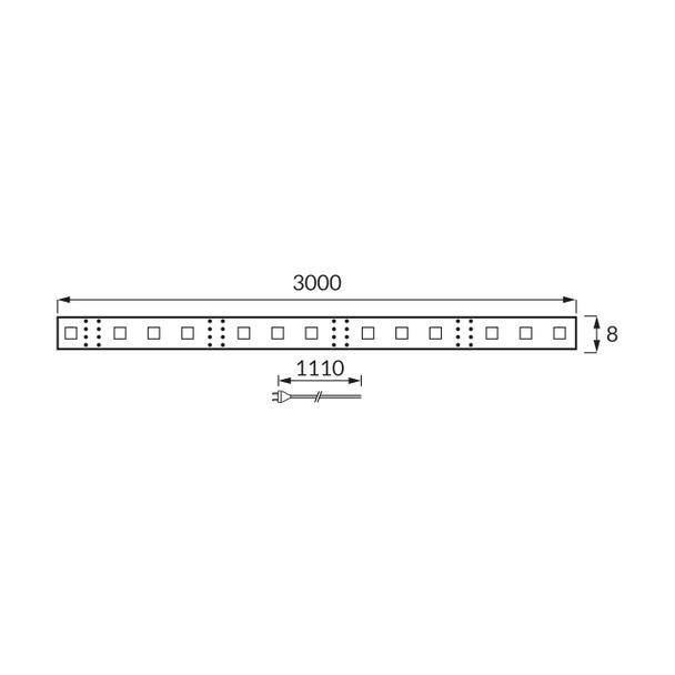 Taśma LED LATE LED 3m 180 NW IP65 BLISTER 03582 IDEUS