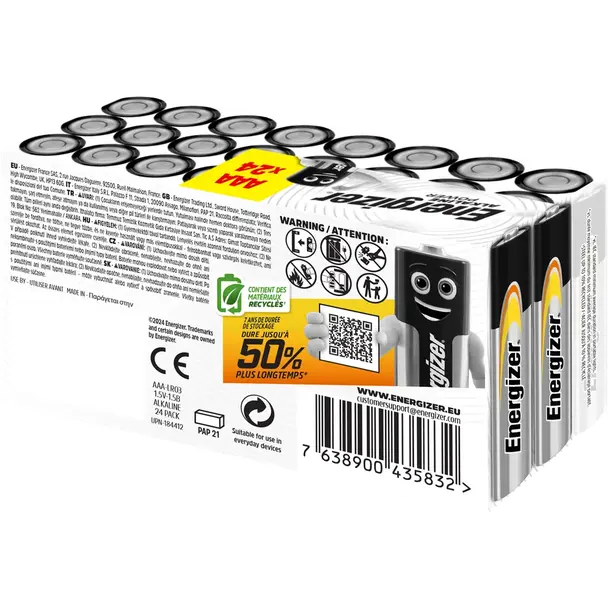 BATERIA ENERGIZER AP AAA LR03 /24 7,6389E+12 SELVISTA