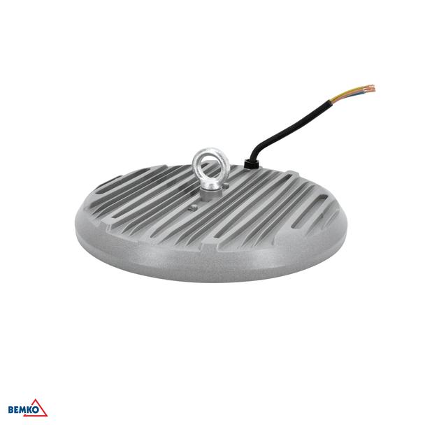 Lampa hermetyczna przemysłowa HIGHBAY LED GAMPER 100W neutralna biel 4000K 10000LM CRI80 IP65 90° SZARY C85-HBG-100W-840-090DG BEMKO