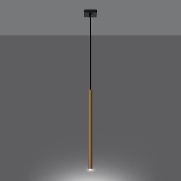 Sollux Lampa Wisząca PASTELO 1 złoty połysk SL.1195