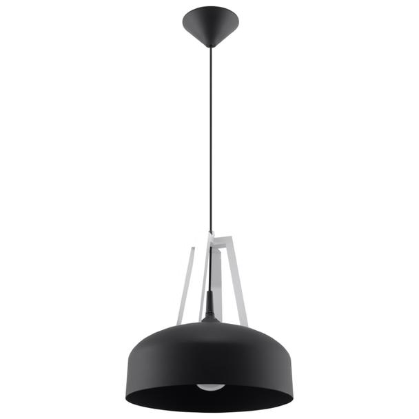 Sollux Lampa wisząca CASCO czarna/biała SL.0389