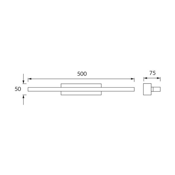 Kinkiet łazienkowy RUMBA LED 12W 4000K 00011 IDEUS