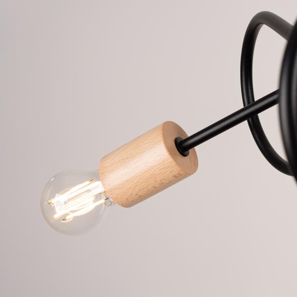 Sollux Żyrandol EMBER 3 czarny SL.1477